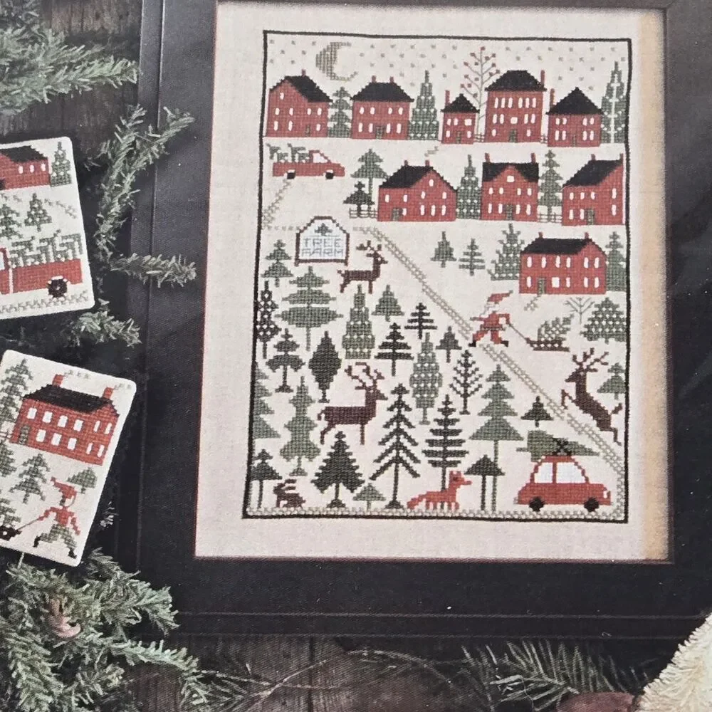 Prairie Schooler Cross Stitch Patterns 198 Christmas Tree Farm 133 Winter Wind